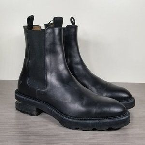 Alexander Wang Andy Cut-Out Leather Chelsea Boots, Black, Womens Size 8.5 / 38.5